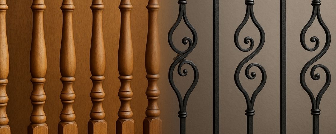 Wooden Balusters vs. Iron Which Is Right for Your Home
